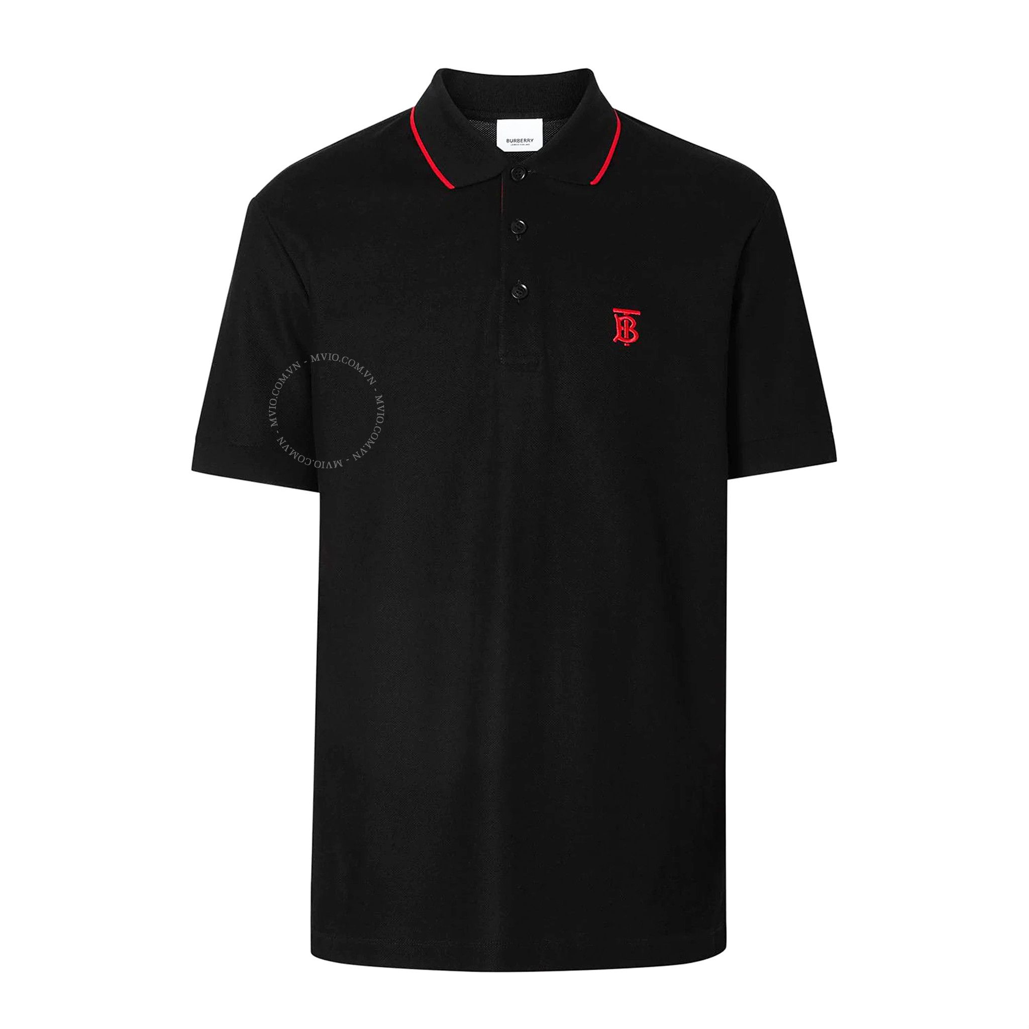 Polo Burberry Đen Tb Đỏ 8017003N