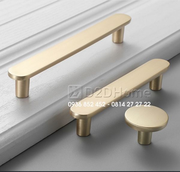 Tay nắm tủ hiện đại màu màu đồng vàng brass FH-6073DG