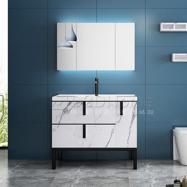 Tủ lavabo gỗ picomat sơn bóng gương PT-TL.PI13