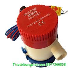 Bơm hút chất bẩn 350GPH, bơm hút đáy bể - điện12V từ acquy