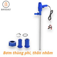 Bơm dầu Diesel chạy điện 12V 24V 220V 1080W YB011 từ thùng phi