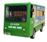 Xe điện 4 bánh chở học sinh