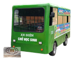 Xe điện 4 bánh chở học sinh