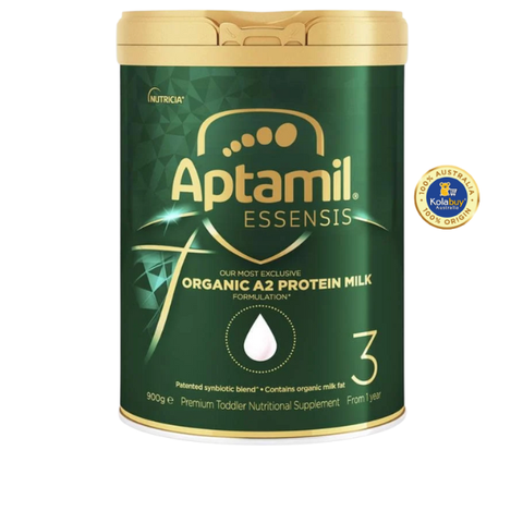 [KolaSub: Tặng 5% & 100% Freeship] Sữa Aptamil Essensis số 3 cho bé từ 1-3 tuổi Organic A2 Protein Toddler Formula 900g