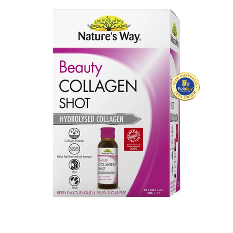 Collagen dạng nước Nature's Way Beauty Collagen Shots 10 x 50ml
