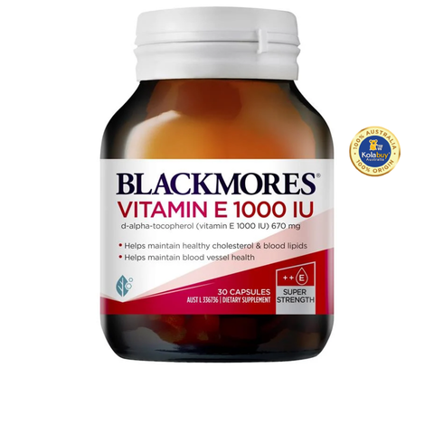 Viên uống chống lão hóa Blackmores Natural Vitamin E 1000IU 30 viên