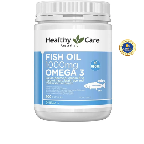 Viên uống bổ sung dầu cá Healthy Care Fish Oil 1000mg Omega 3 400 viên