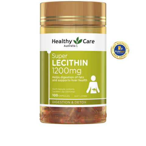 Viên uống Mầm đậu nành Healthy Care Super Lecithin 1200mg 100 viên