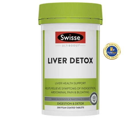 Viên uống bổ gan và thải độc gan Swisse Ultiboost Liver Detox 200 viên
