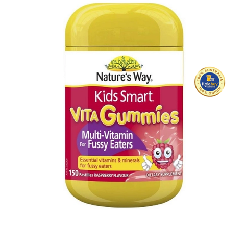 Kẹo dẻo Bổ sung Vitamin cho bé biếng ăn Nature's Way Kids Smart Vita Gummies Multi Vitamin for Fussy Eaters 60 viên