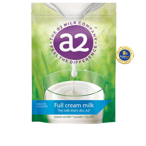 [KolaSub: Tặng 5% & 100% Freeship] Sữa bột A2 nguyên kem Úc Milk Powder Full Cream 1kg
