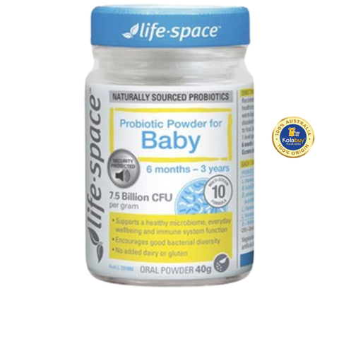 Men vi sinh cho bé 6 tháng đến 3 tuổi Life Space Probiotic Powder For Baby 40g