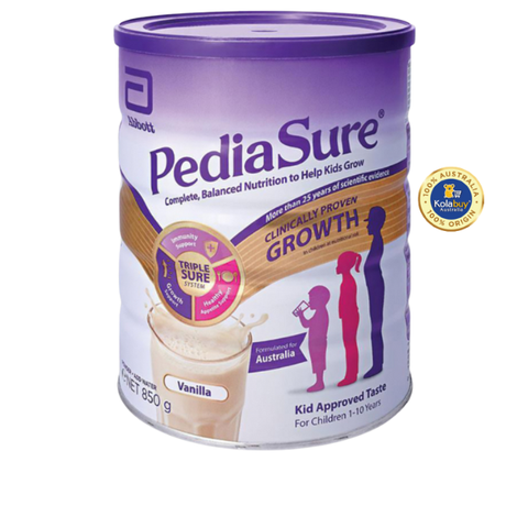 [KolaSub: Tặng 5% & 100% Freeship] Sữa bột PediaSure Úc vị vani 850g cho bé 1-10 tuổi