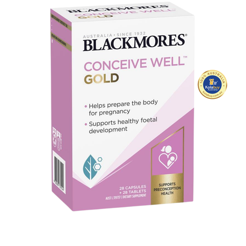 Viên uống Hỗ trợ thụ thai Blackmores Conceive Well Gold 56 viên