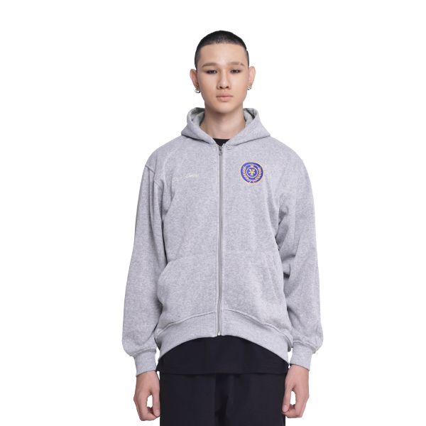 Academy full zip hoodie (Grey)
