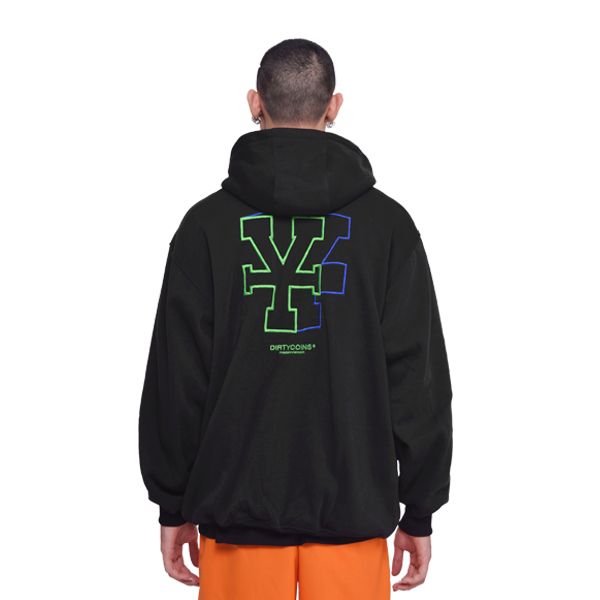 Jelly full zip hoodie (Black)