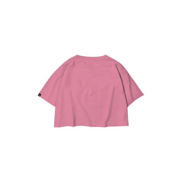 Cropped t-Shirt with cupids (pink)