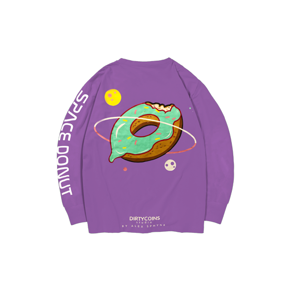 Space donut long sleeve (Purple)