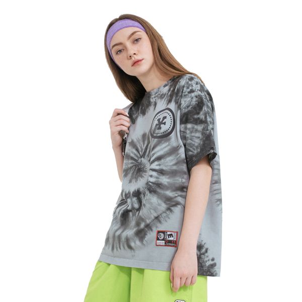 'Dirty Coins' Moon tie-dye T-shirt