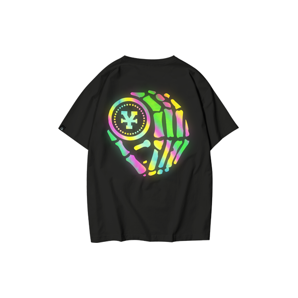 Logo Reflective Hologram T-shirt ( Black )