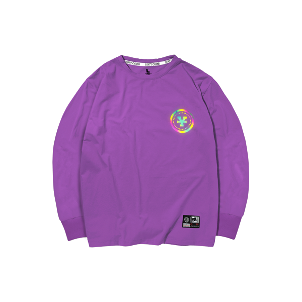 'Dirty Coins' Long sleeve hologram (purple)