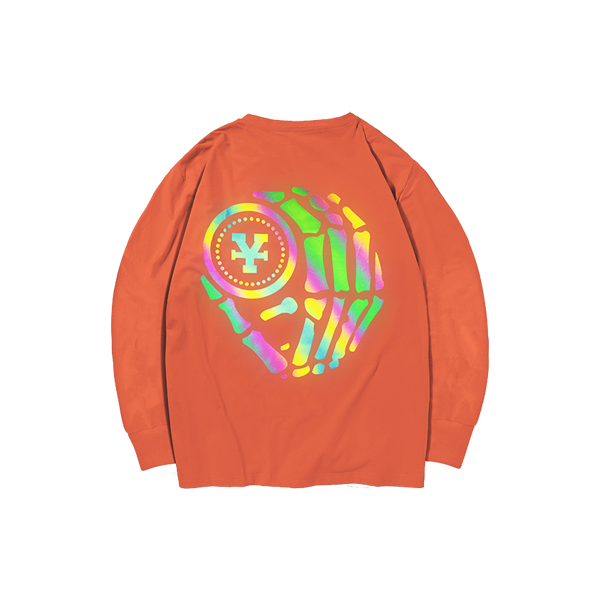 'Dirty Coins' Long sleeve hologram (Orange)
