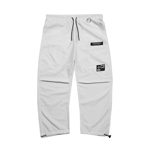 'Dirty coins' shine pants (white)