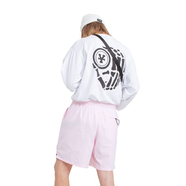 'DCS' track shorts (Light pink)