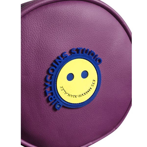 'Icoin' Round shoulder bag (Violet)