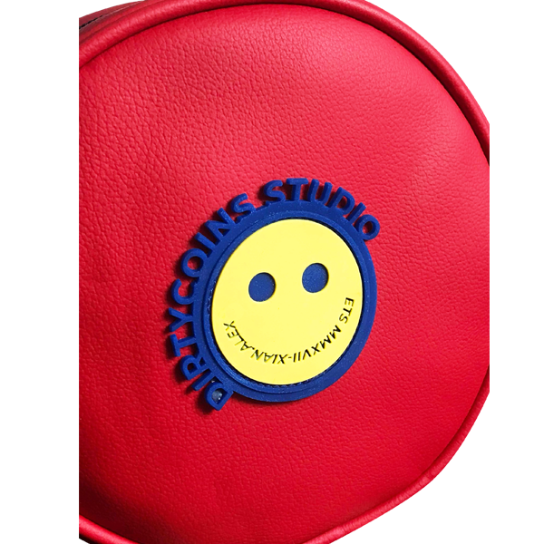 'Icoin' Round shoulder bag (Red)