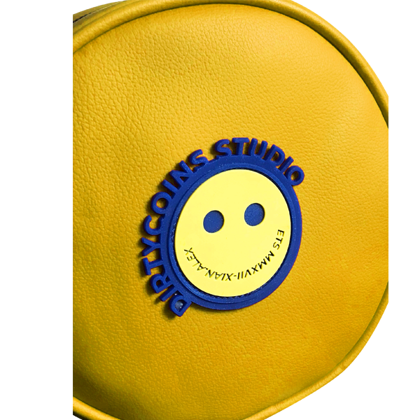 'Icoin' Round shoulder bag (Yellow)