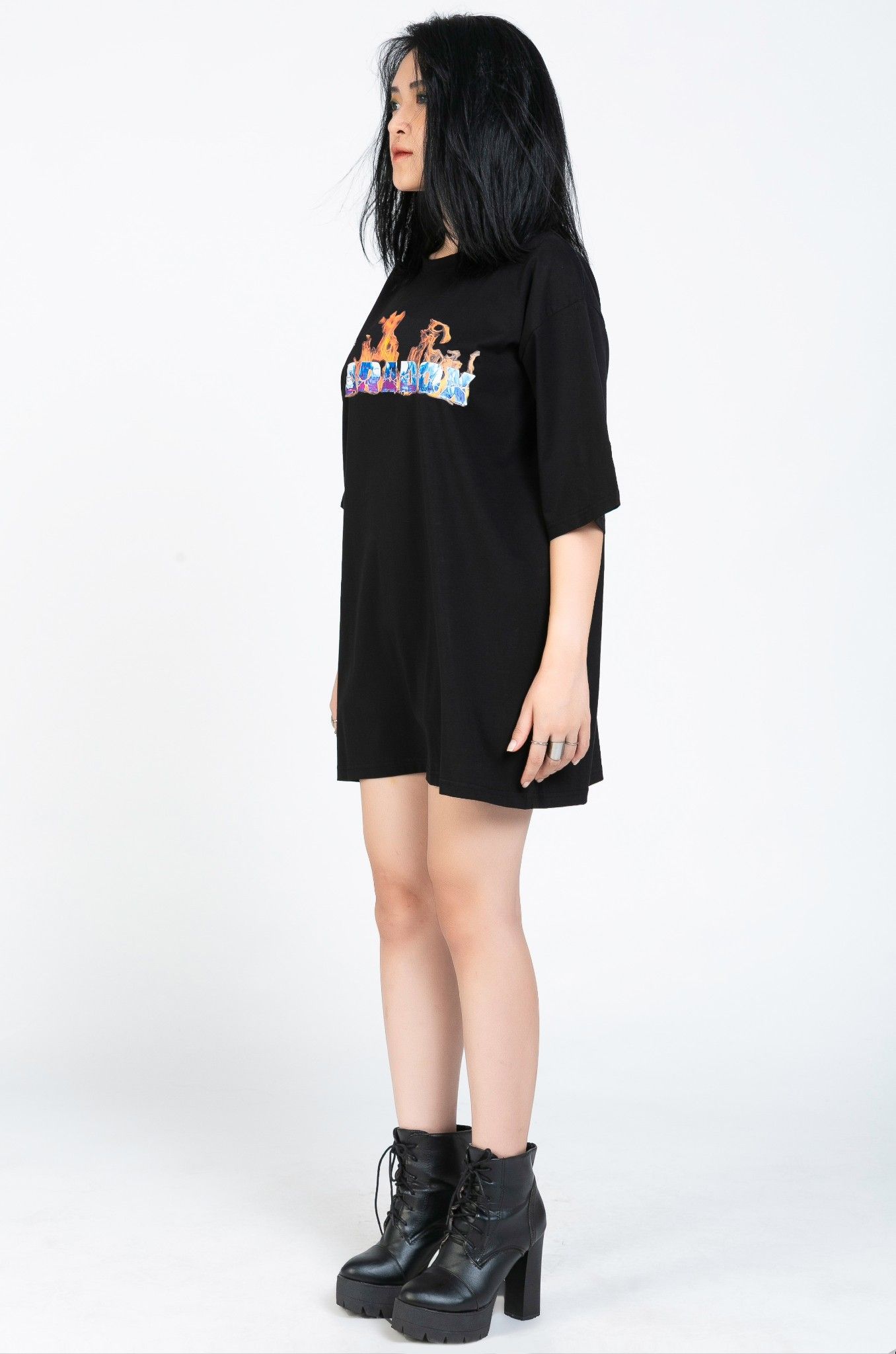 FLAME TEE (Black)