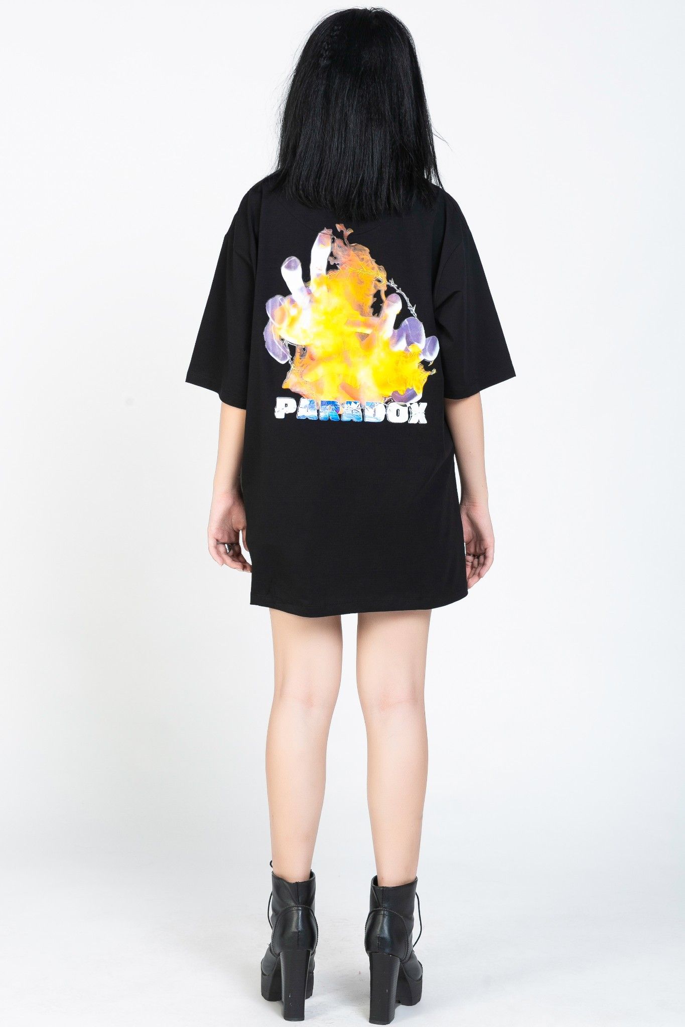 FLAME TEE (Black)