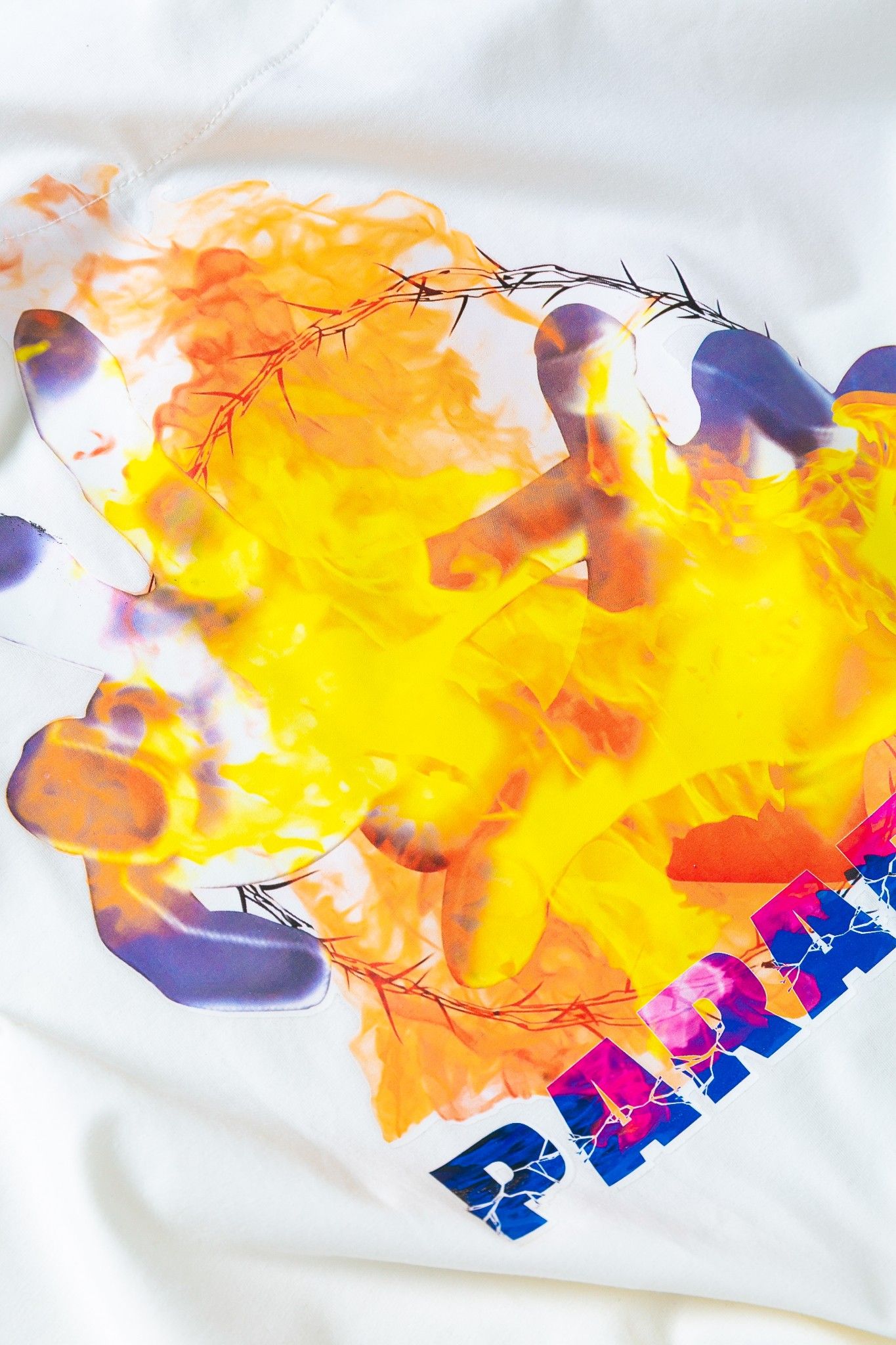 FLAME HOODIE (White)