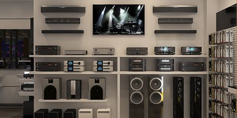 Vách trưng bày âm thanh Yamaha - DYN Audio - Vách Denon - Mai Nguyên