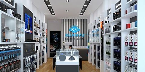 Thiết kế và thi công shop công nghệ âm thanh Xuân Vũ Store