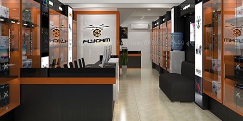 Thiết kế nội thất shop Digital Camera Fly Cam Pro