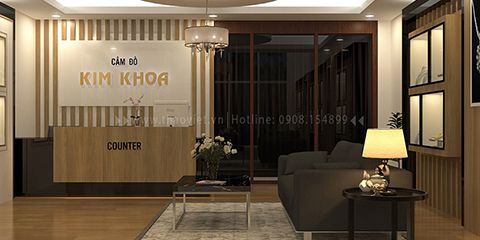 Thiết kế & thi công cửa hàng cầm đồ Kim Khoa