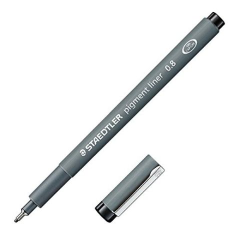 Bút Vẽ Kỹ Thuật Staedtler Chính Hãng 308 08 0.8mm Màu Đen (Bút Dạ Kim Số)