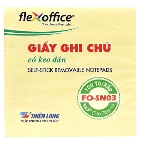 Giấy nhớ Flexoffice 3x3 FO-SN03 (76x76mm)