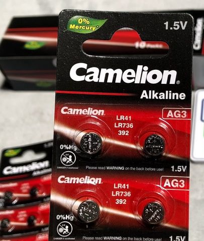 Pin Camelion AG3 LR41/ LR736/ 392 vỉ 1 viên