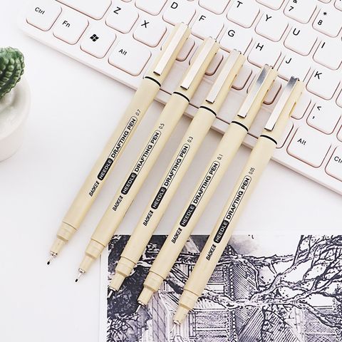 Set 5 bút kim số 5 Size ngòi Baoke A5 - mực đen (0.05, 0.1, 0.3, 0.5. 0.7mm)