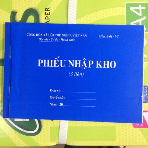 Phiếu nhập kho A5 2 liên, 3 liên (13x19cm)