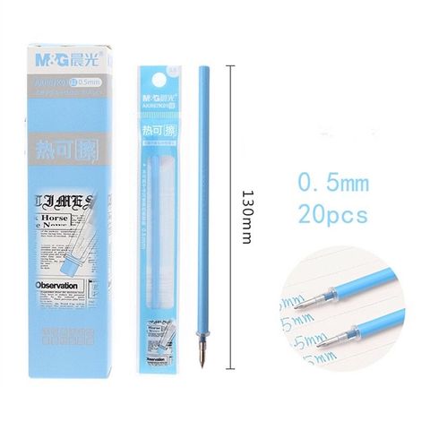 Vỉ 2 ruột bút gel xóa được M&G 3005 nét 0.5mm