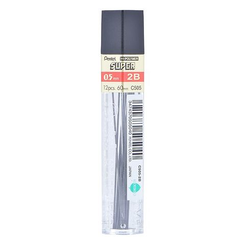 [CHÍNH HÃNG] Ruột chì kim Pentel 2B 0.5mm C505