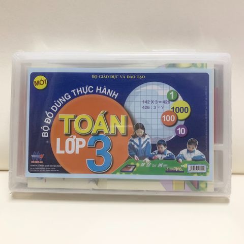 Bộ đồ dùng thực hành Toán lớp 3 Hoa Minh