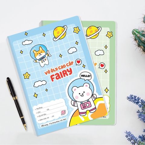 Vở 4 ôly Fairy 48 trang Hải Tiến 1862 - Mua 10 quyển tặng bút chì cao cấp (Mua từ 100 quyển chiết khấu thêm 5%)