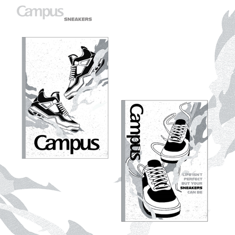 Vở Campus SNEAKERS 80 trang (Dòng kẻ ngang) - Mua 10 quyển tặng bút nhớ dòng