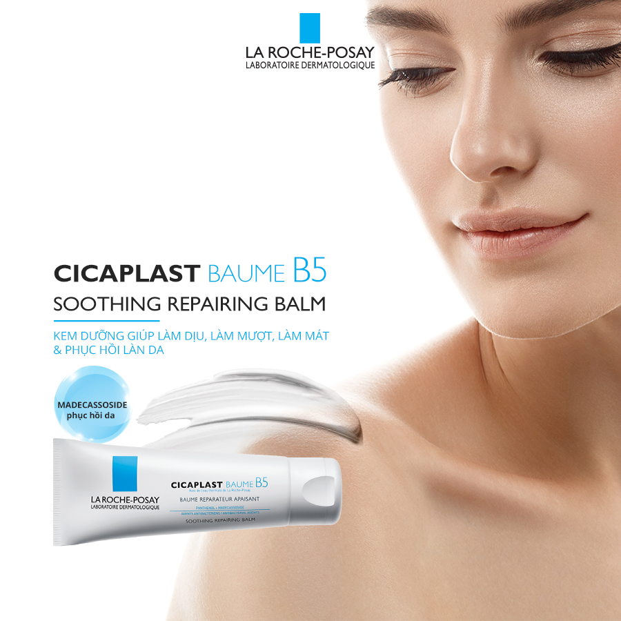 Kem dưỡng làm dịu kích ứng và phục hồi da - La Roche Posay Cicaplast Baume B5
