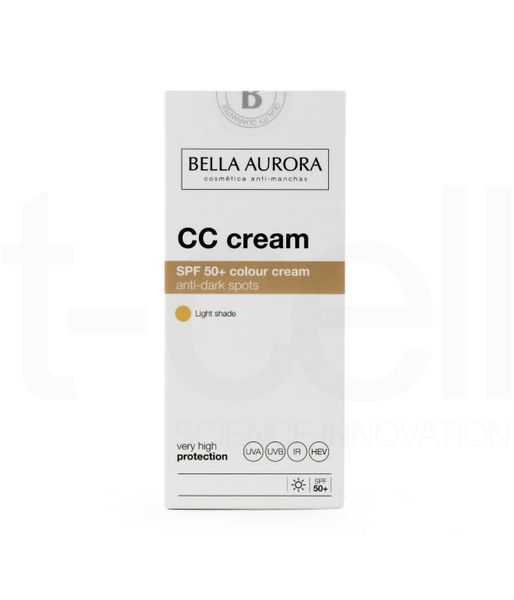  Kem Trang Điểm Chống Nắng Có Màu (Tông Sáng) - Bella Aurora Dark Spot CC Cream SPF50+. Light Shade 